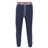 Umbro Men's Tartan Fleece Heavyweight Pants, Navy/Vermillion