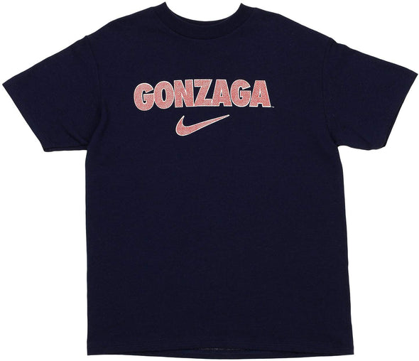 Nike NCAA Youth Gonzaga Bulldogs Short Sleeve Tee, Navy