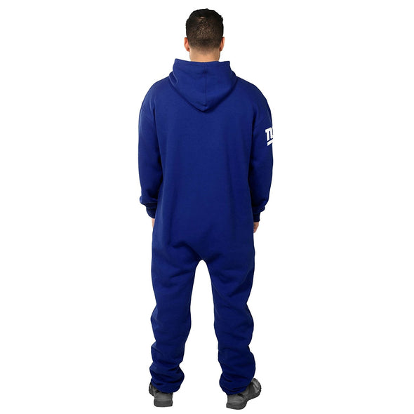 Forever Collectibles NFL Unisex New York Giants Logo Jumpsuit, Blue