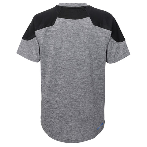 Outerstuff Los Angeles Kings NHL Boys Youth (8-20) Gamma Short Sleeve Performance Top, Grey