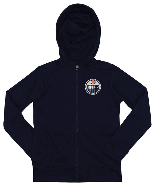 Outerstuff NHL Youth/Kids Edmonton Oilers Performance Full Zip Hoodie