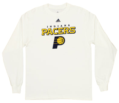Adidas Indiana Pacers NBA Men's Long Sleeve Tee, White