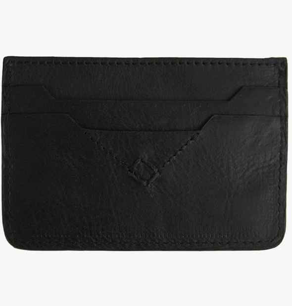 JD Fisk Men's Hand Tack Cardholder, Black