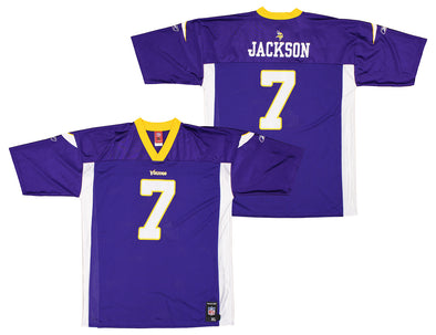 Reebok NFL Men's Minnesota Vikings Tarvaris Jackson #7 Mid Tier Jersey, Purple