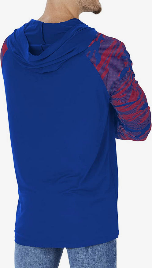 Zubaz New York Giants NFL Men's Lightweight Hoodie with Team Camo Sleeves