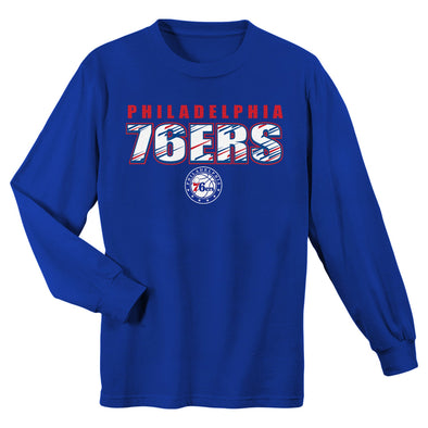 Outerstuff NBA Youth Philadelphia 76ers Long Sleeve Tee, Blue