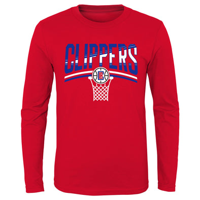 Outerstuff NBA Youth Boys Los Angeles Clippers Hot Shot Long Sleeve Tee