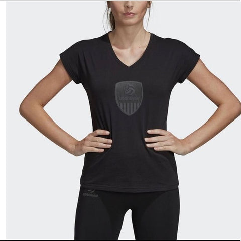 Adidas Women's USA Volleyball Tee Shirt, Black