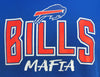 Zubaz NFL Men's Buffalo Bills Mafia Royal Fleece Hoodie With Zebra Print Accents