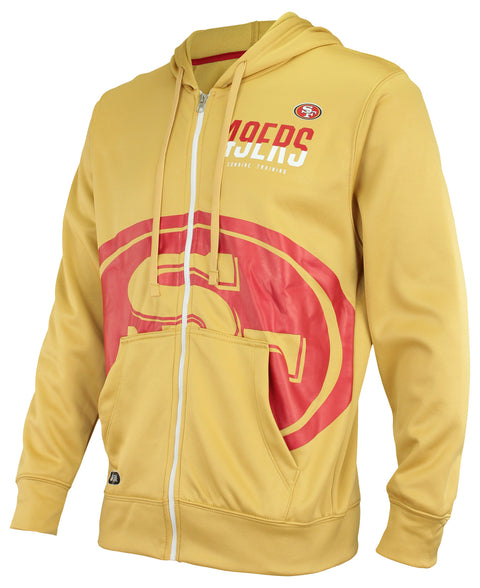Outerstuff NFL Men's San Francisco 49ers Drill Performance Full Zip Hoodie