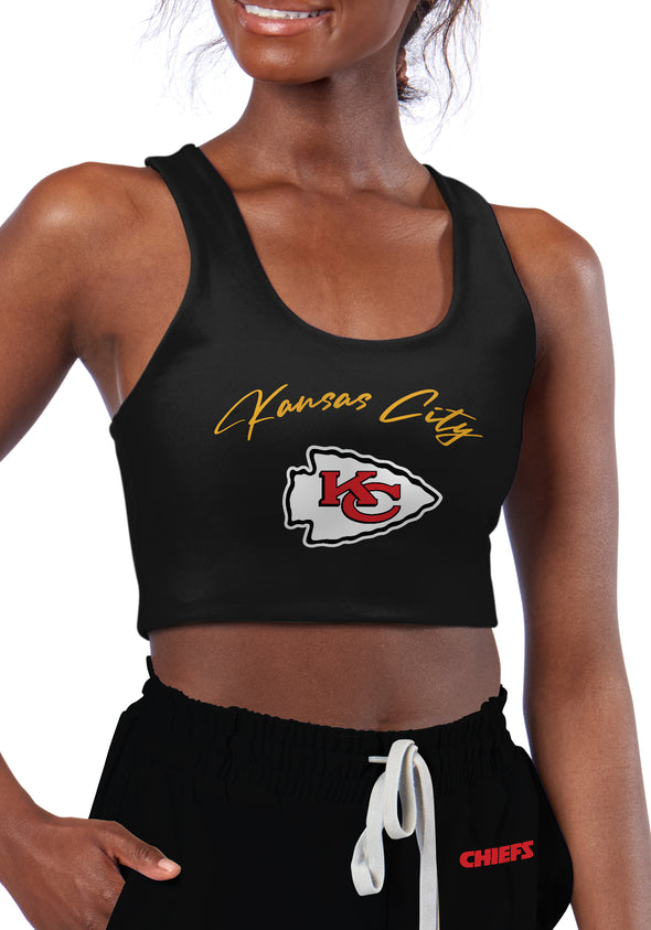 Certo By Northwest NFL Women's Kansas City Chiefs Collective Reversible Bra, Black