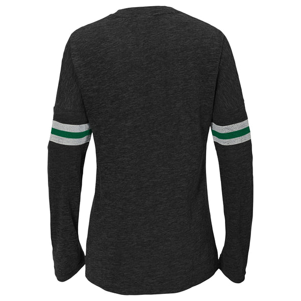 Outerstuff NHL Dallas Stars Girls Youth Pacesetter Long Sleeve Shirt, Grey