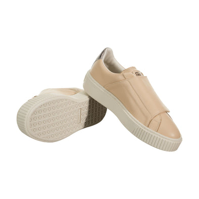 PUMA Women's Platform Strap Up Sneaker, Natural Vachetta