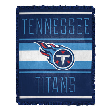 Northwest NFL Tennessee Titans Nose Tackle Woven Jacquard Throw Blanket