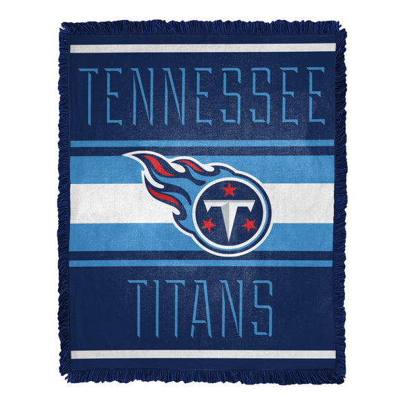 Northwest NFL Tennessee Titans Nose Tackle Woven Jacquard Throw Blanket