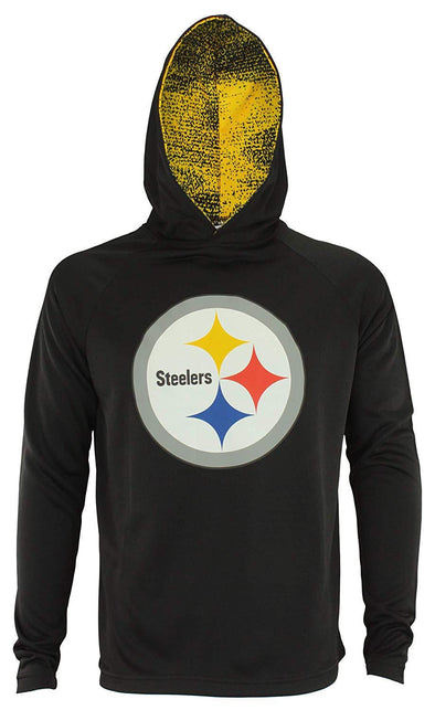 Zubaz NFL Pittsburgh Steelers Men's Lightweight  French Terry Hoodie