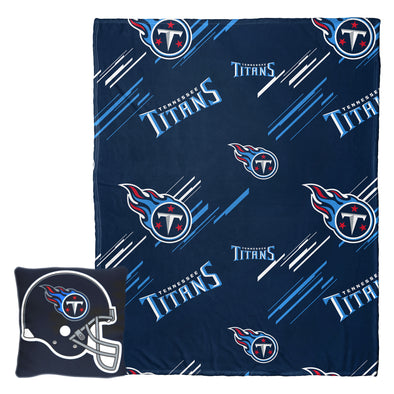 Northwest Tennessee Titans NFL Slashed Pillow and Throw Blanket 40 x 50 Set