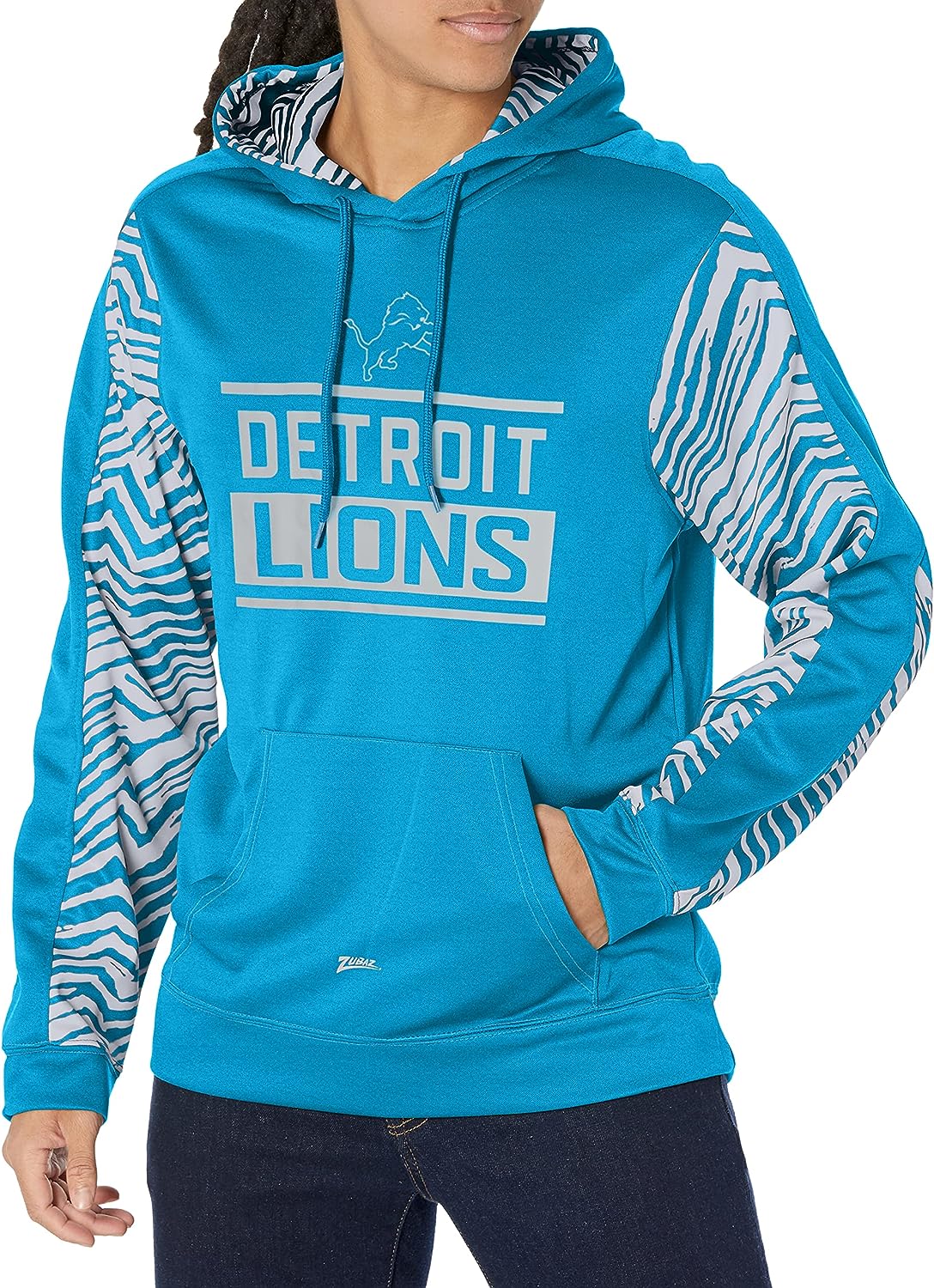 Zubaz NFL Women's Cleveland Browns Solid Team Color Hoodie with Zebra –  Fanletic