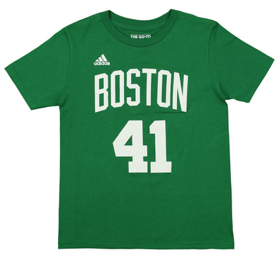 Adidas NBA Youth Boston Celtics Kelly Olynyk #41 Game Time Tee, Green