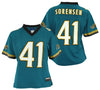 Reebok NFL Women's Jacksonville Jaguars Nick Sorensen #41 Player Jersey, Teal