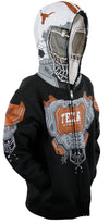NCAA College Youth Boys Texas Longhorns Full Zip Masked Sweatshirt Hoodie