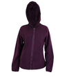 Weatherproof Women's Reversible Full Zip Hooded Polar Fleece&Faux Fur Jacket, Color Options