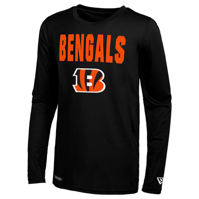 New Era NFL Men's Cincinnati Bengals 50 Yard Dri-Tek Long Sleeve Tee