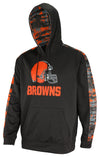 Zubaz NFL Men's Cleveland Browns  Hoodie w/ Oxide Sleeves