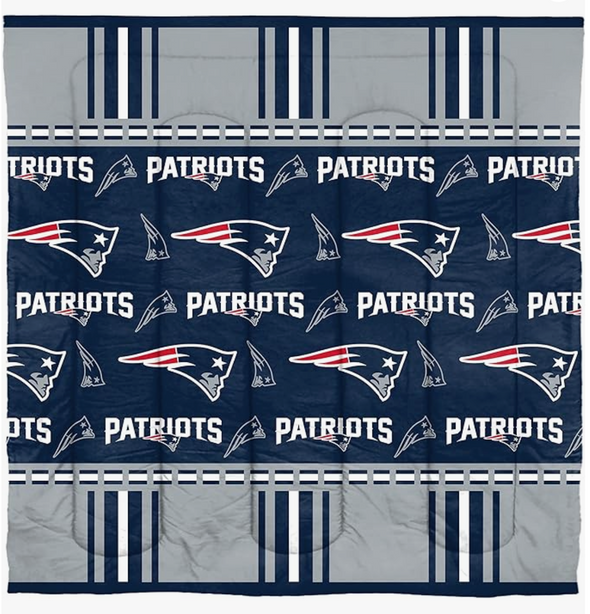 Northwest NFL New England Patriots Rotary Bed in a Bag Set