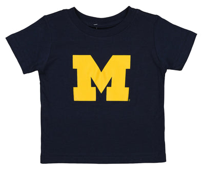 Outerstuff NCAA Infants Michigan Wolverines Team Logo Tee Shirt, Navy