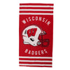 Northwest NCAA Wisconsin Badgers Stripes Beach Towel, 30" x 60"