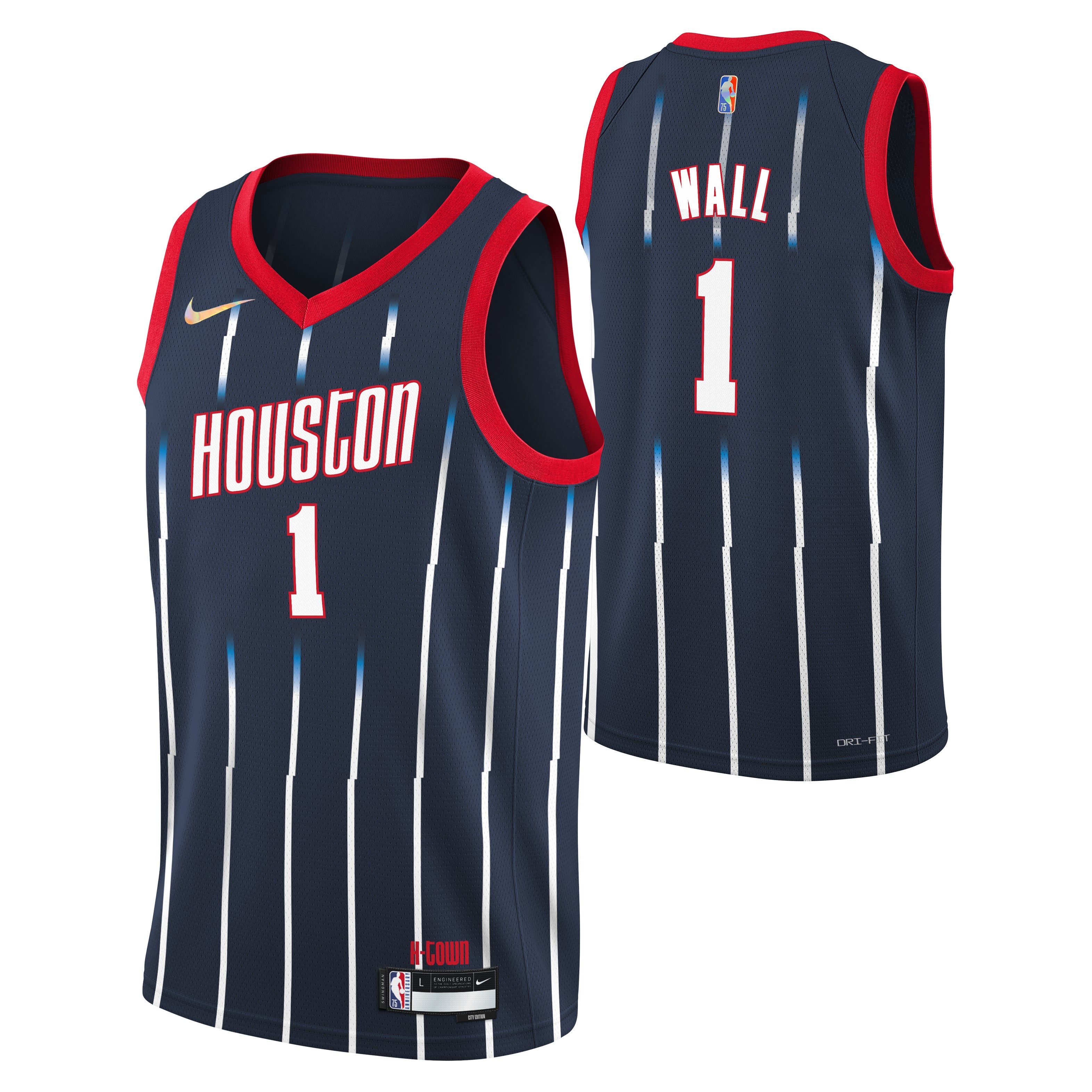 Nike NBA Youth Houston Rockets John Wall #1 Mixtape Swingman Jersey