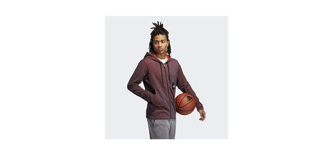 adidas Men's Cross-up 365 Full-Zip Hoodie, App Solar Red