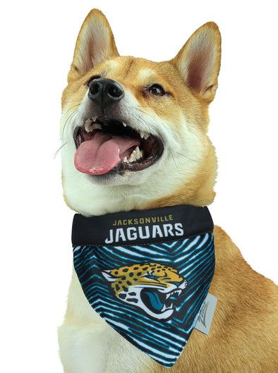 Zubaz X Pets First NFL Jacksonville Jaguars Reversible Bandana For Dogs & Cats