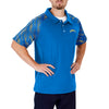 Zubaz NFL Men's Los Angeles Chargers Elevated Field Polo/ Viper Print Accent
