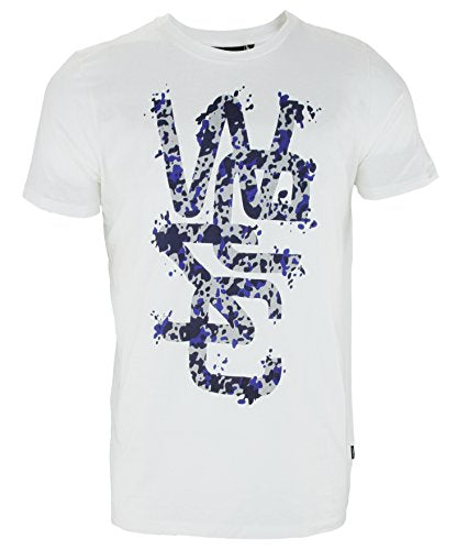 Wesc Men's Gravel Overlay Graphic Short Sleeve Tee Shirt T-Shirt, Winter White