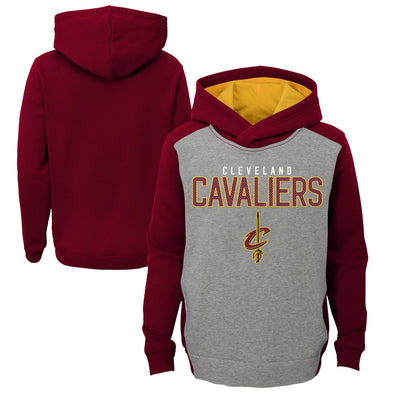 Outerstuff NBA Youth Boys (8-20) Cleveland Cavaliers Fadeaway Pullover Hoodie, Wine