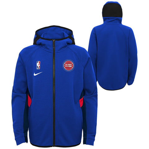 Nike NBA Youth Boys Detroit Pistons Thermaflex Travel Showtime Zip up Hoodie