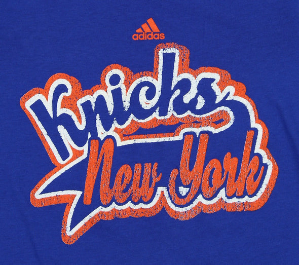 Adidas NBA Youth Girls New York Knicks Layered Swept Away Tee, Blue