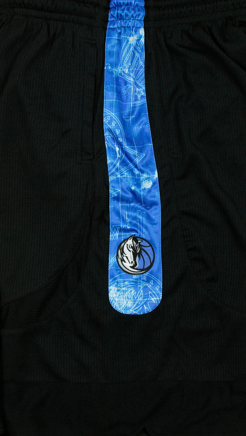 Zipway NBA Basketball Men's Dallas Mavericks Blueprint Shorts, Black