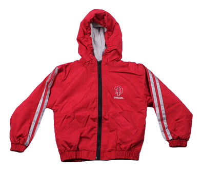 Indiana Hoosiers NCAA Kids (4-7) Lightweight Hooded Reversible Jacket, Red