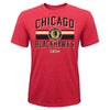 CCM NHL Youth (8-20) Chicago Blackhawks Classic Stripe Short Sleeve T-Shirt