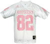 Adidas NCAA College Youth Indiana Hoosiers Football Jersey, White and Pink