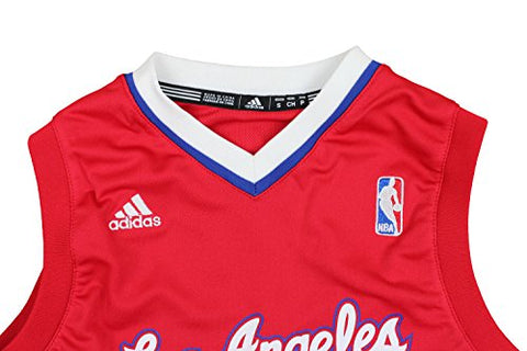 Adidas NBA Basketball Youth Boys Los Angeles Clippers Logo Road Replica Jersey - Red