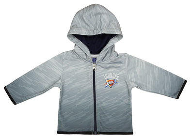 Outerstuff Oklahoma City Thunder NBA Infants & Toddlers Zip Up Hoodie, Grey