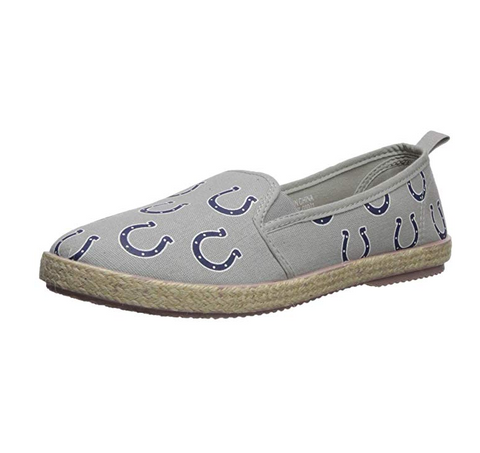 FOCO NFL Women's Indianapolis Colts Espadrille Canvas Shoe