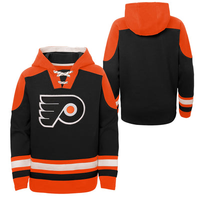 Outerstuff NHL Youth Boys Philadelphia Flyers Ageless Must-Have Lace Up Hoodie