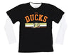 Reebok NHL Hockey Youth Boys Anaheim Ducks Hat Trick T-Shirt Combo Pack, Black
