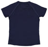 Reebok Speedwick Womens Fitted Athletic S/S V-neck Shirt, NvyBlue