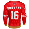 NFL Men's San Francisco 49ers Joe Montana #16 Retired Player Ugly Sweater